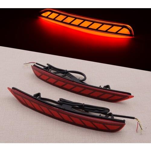 12V DC 1 Pair Rear Tail Bumper Driving Brake Signal Light Fit For Subaru Forester 2008 2009 2010 2011 2012 2013 2014 2015-2018