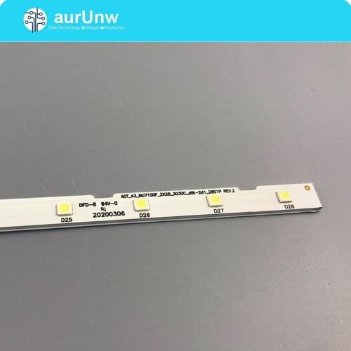 50pcs LED Backlight for UE43NU7100 43NU7100 UE43UN7020 V8N1-430SM0-R0 LM41-00606A UE43NU7199 UE43NU7195 BN96-45954A BN61-15482A