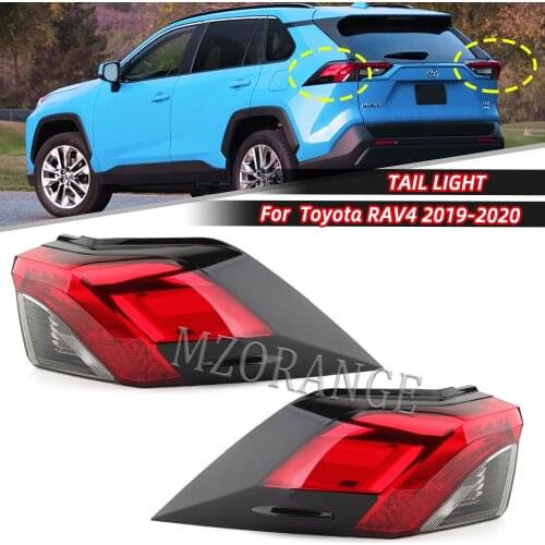 Car LED Rear Lamp Taillight 2019-2020 For Toyota Rav4 RAV4 LED BACK Lamp DRL+Turn Signal+Brake+Reverse American Version