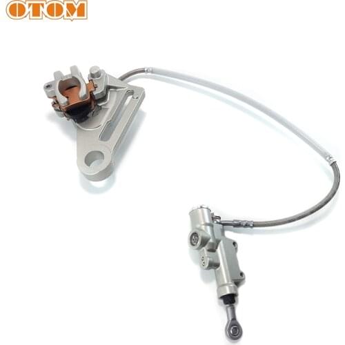 OTOM Motorcycle Rear Brake Pump Assembly Pit Dirt Bike ATV Hydraulic Rear Brake Caliper For KTM EXC XCW SXF SX 125 250 450 530