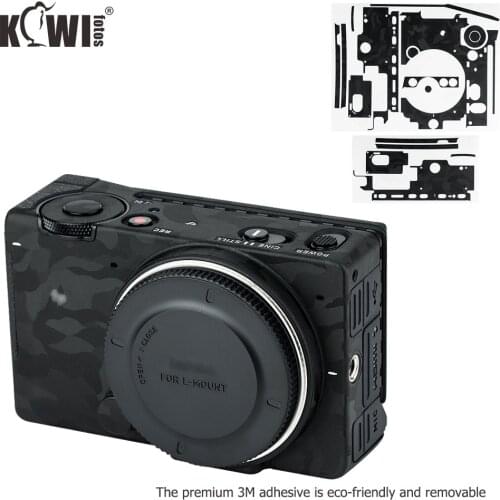 Anti-Scratch Camera Body Skin Cover Protector Film for Sigma FP Mirrorless Full-Frame Digital Camera - 3M Sticker Shadow Black