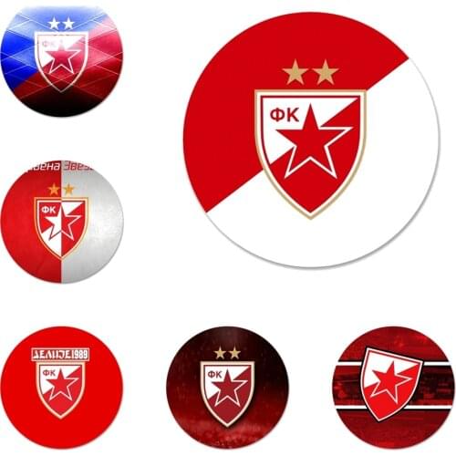 Serbia FK Crvena zvezda Badge Brooch Pin Accessories For Clothes Backpack Decoration gift