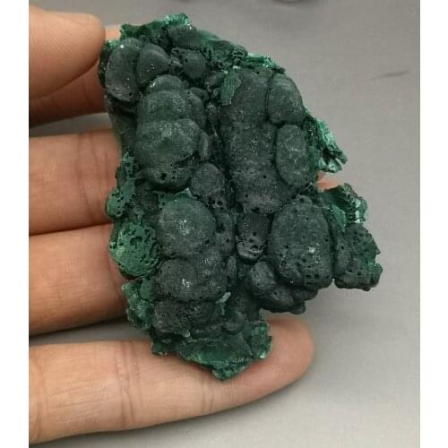 72g Natural rare malachite mineral specimen green stone crystal teaching specimen collection from China