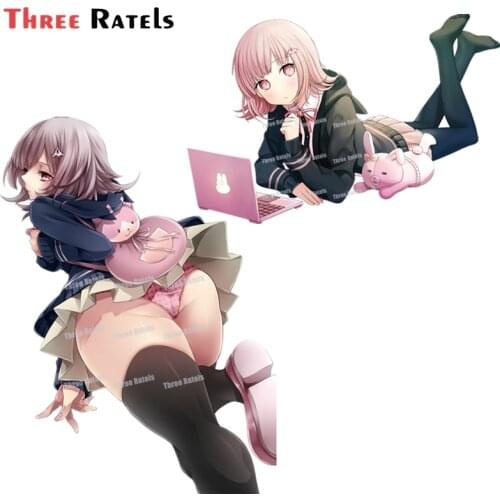 A128 Lovely Amine Girl Nanami Chiaki For Daanganronpa Car Stickers Graffiti Car Sticker Windows Decal Vinyl Material