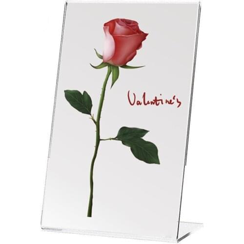 A4 A5 Acrylic Table Menu Holder Price Stand Billboard Shelf Poster Card Display Rack Desk Showing Card Storage Organizer