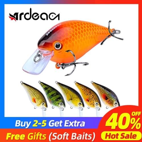 Ardea Crankbait Jerkbait 75mm 13g Squarebill tongue Fishing Minnow Bait Deep Diving Wobbler Realistic Color Fishing Tackle Pesca