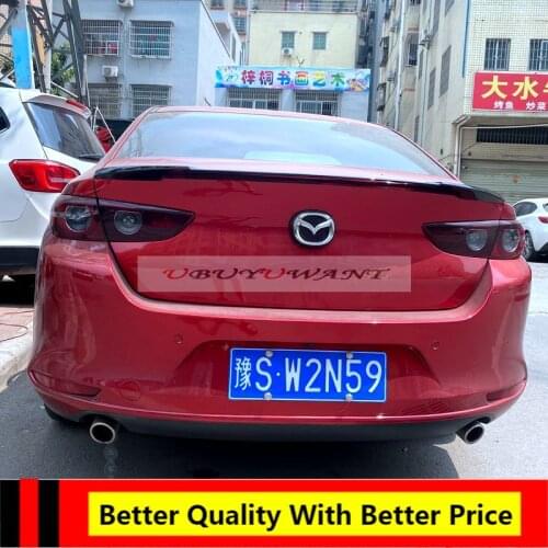 EPFBSQP High Quality ABS Car Tail Wing Decoration Rear Trunk Spoiler For 2019 2020 2021 NEW Mazda 3 Axela Sedan