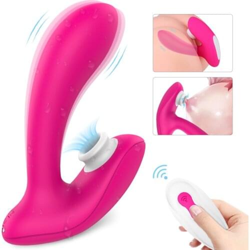 Erotic Clitoris Sucker Dildo Vibrator for Woman Wireless Vibrator Oral Blowjob Clit Stimulator Vagina Sucking Vibrators Sex Shop