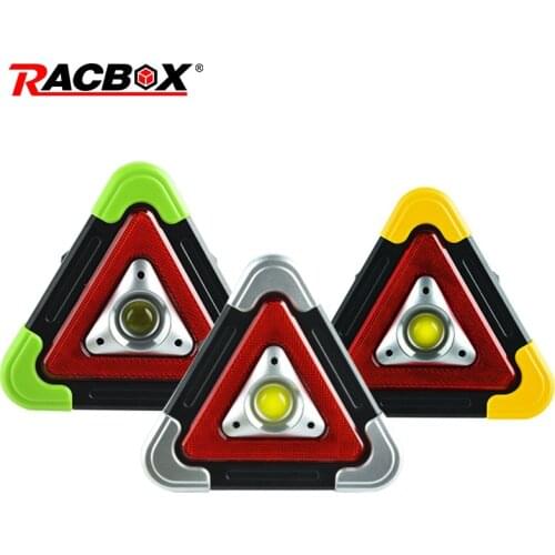 Flash Yellow Triangle Warning Sign Strobe Car Vehicle Emergency Safety Breakdown Warning Sign Portable Folded Led Flashing Light
