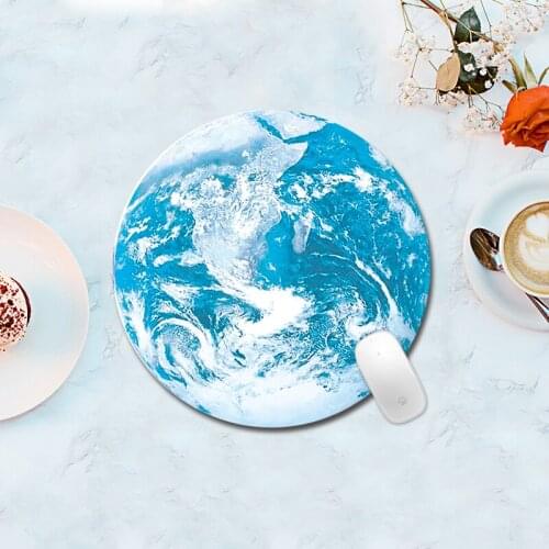 Round Mouse Pad Gamer Gaming Mouse Pad Round Desk Mat Planet Series Mat Computer Peripherals Accessory Desktop Non-slip Pad