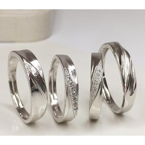 Nanny Summer New Lady Couple Rings Men and Women Combination Sweet Romantic Open-end Personality Rings Gift Wedding Jewelry Gift