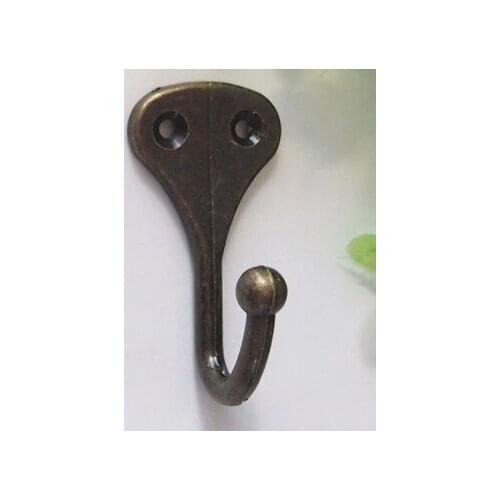 Hardware accessories Zinc alloy Cloth Hooks Vintage Bronze Wall Hook Hanger For Bathroom & home storage accessories 31*63MM