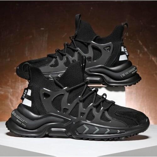 Mens shoes 2021 spring and summer new shock absorption light running shoes soft sole mesh breathable sports shoes mens shoes