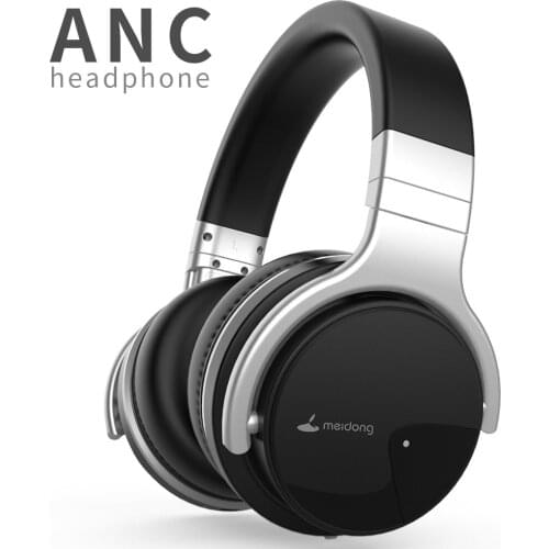 Original Meidong E7B Active Noise Cancelling Bluetooth Headphones Over ear Deep bass Wireless Headset with microphone for phone