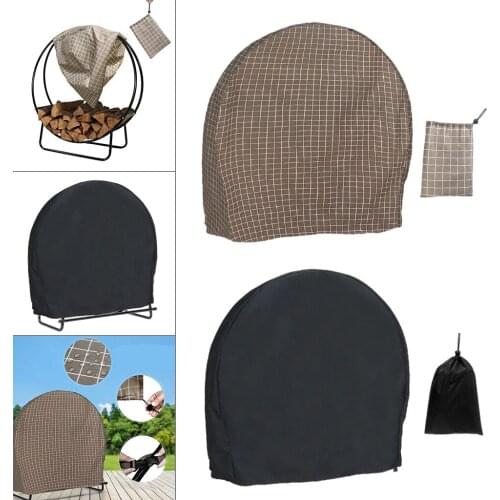 Log Rack Hoop Cover Firewood Storage Outdoor Round Waterproof Sun Protector