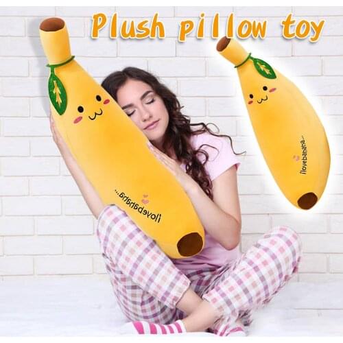 Banana Pillow Plush Toy Stuffed Plush PlantsToys Cute Soft Plush Banana Figure Doll Children Birthday Gift плюшевые игрушки 5