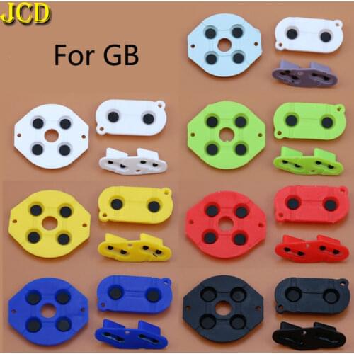 JCD 1Set Colorful Rubber Conductive Buttons A-B D-pad for Nintend GameBoy GB Silicone Conductive Start Select Keypad