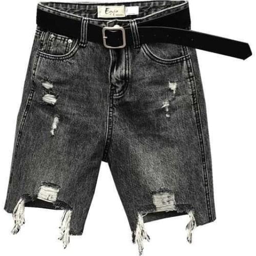 Py1162 Cheap wholesale 2021 spring summer autumn new fashion casual Denim women Pants woman female OL ripped jeans for women