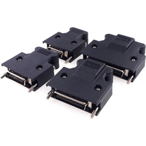 1 piece DIY SCSI Connector HPCN 14 20 26 36 50 Pin Socket Connector Servo Receptacles Header Gold Plated Contact Wire Solder