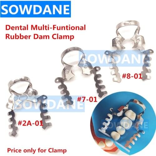 1 Pc Dental Multi-Functional Rubber Dam Clamp Dental Special Clips Clip Stainless Steel Dentist Ortho Material Tool