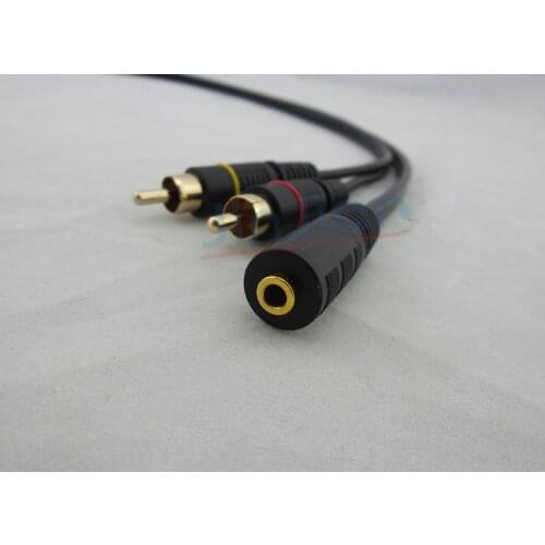 Lotus male head turn 3.5 female head Audio line extension cord 3.5 to RCA 3M 9.6ft