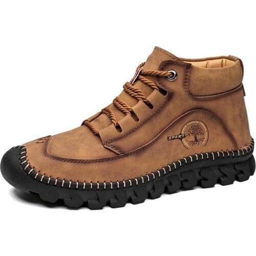 Handmade Winter Fashion Outdoor 2020 Motorcycle Mens Ankle Boots CC-475