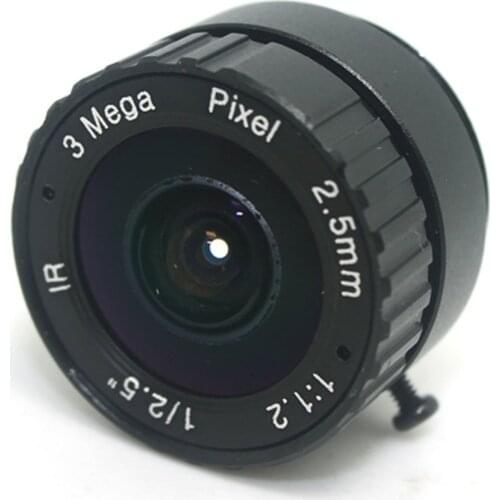 1/2.5" 3.0MP CS Mount 2.5mm IR Fixed Lens for Box Bullet CCTV HD IP Camera 120