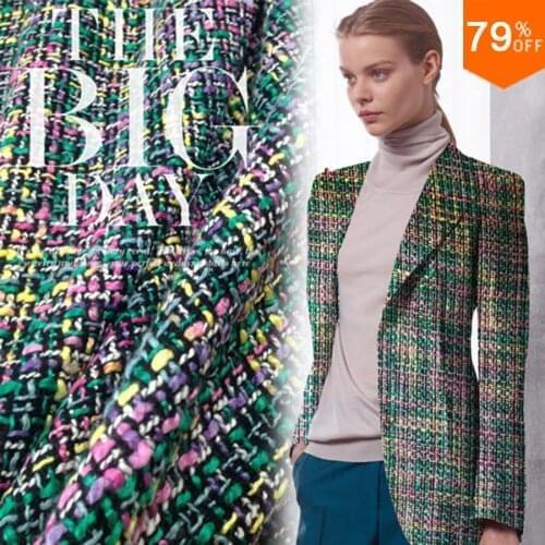 2018 Luxury fashion Wholesale fashion week Suit fabric for sewing lady or man suit material the fabrics of camouflage materials