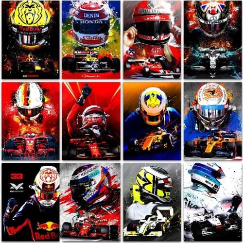 5D Diamond Painting Max Racing Get Away Rhinestone Diamond Embroidery F1 Racing Picture Hot Sale Mosaic Cross Stitch Home Decor
