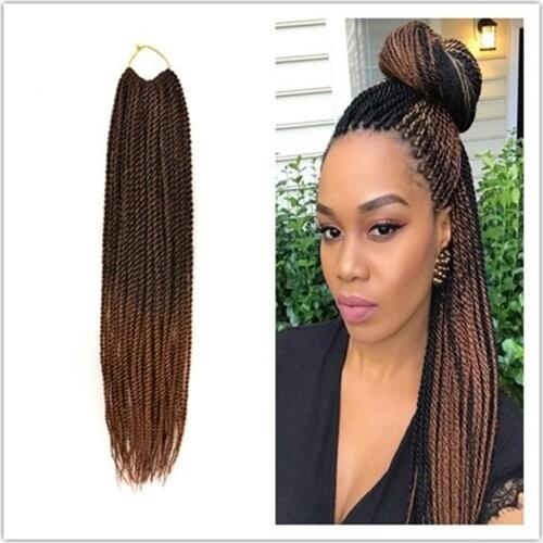 Aidaiya 18inch 75g/pack Crochet Braids Synthetic Braiding Hair Extension Afro Hairstyles Soft Dreadlock Brown Black Thick Full