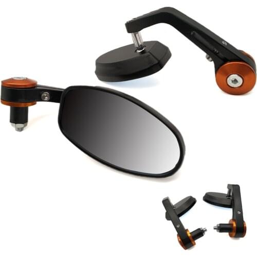 22mm Motorcycle Aluminum Rear View Handle Bar End Side Rearview Mirrors For Honda vfr 750 800 ST 1300 ST1300 Black SpiRit RC51