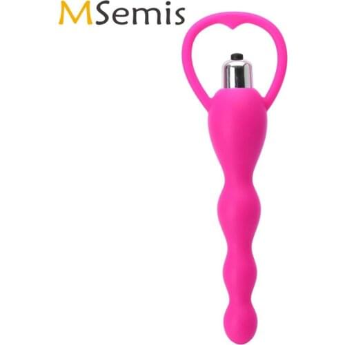 Women Men Anal Vibrator Toys Silicone Buttplug Adult Product Anal Beads Butt Plug Prostate Stimulate Massager Sex Toy for Couple