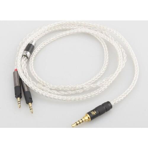 Audiocrast 3.5mm Balanced HiFi Cable Compatible with ATH-R70x Professional Headphone Silver Plated Audio Upgraded