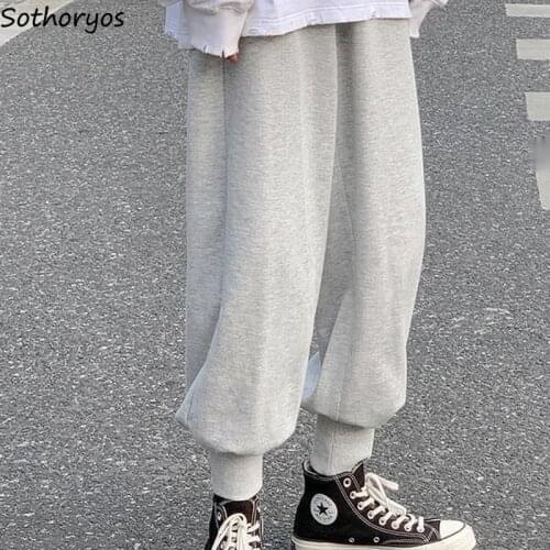 Casual Pants Women Ankle Length Tight Leg Plus Velvet New Spring Fall Korean Style Streetwear Design Leisure Soft Fashion Chic