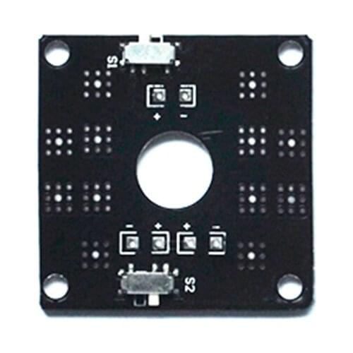 CC3D PDB power distribution board PCB for FPV QAV250 integrated dual switch to control the led