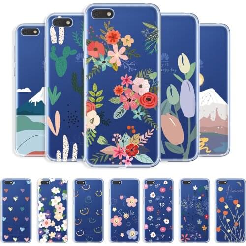 For Huawei Y5 2018 Case Clear Back Cover For Huawei Y5 2018 Transparent TPU Phone Fundas on Y5 2018 Shockproof Fashion Case 5.45