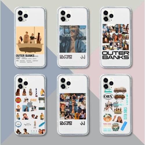 Outer Banks OBX Phone Case Transparent For iPhone 13 12 11 pro mini XS XR X max 5 6 s 7 8 plus Soft Clear Mobile bags