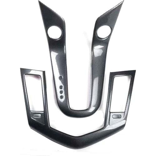 For Chevrolet Cruze 2009-2013 2015 AT Car Central Console Decoration Cover Stickers Gear Shift Panel Frame Car Trim Accessories