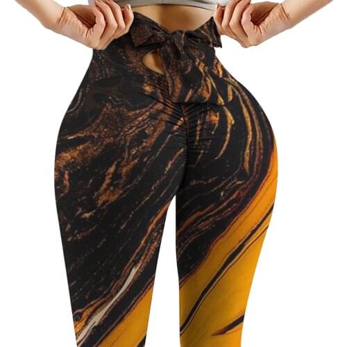 40# Leggings Women Push Up Printing High Waist Stretch Strethcy Fitness Workout Seamless Leggings Sports Athletic Sweatpants