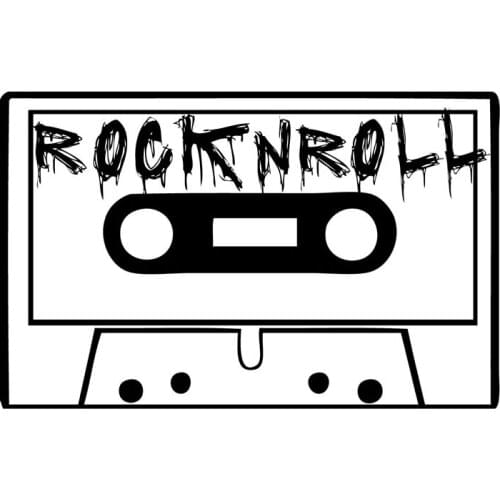 Hot Sales Vintage Rock And Roll Tape Wall Stickers Kids Boys Bedroom Vinyl Removable Home Decoration Art Decals YY274