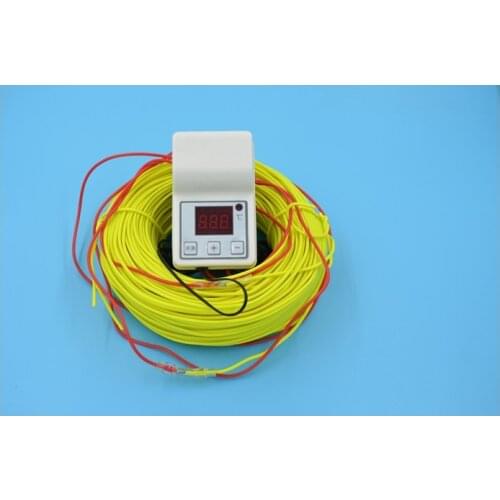 Free shipping Farm use 100M 1kw 220V Soil heating wire+2000W Temperature Controller greenhouses heating wire