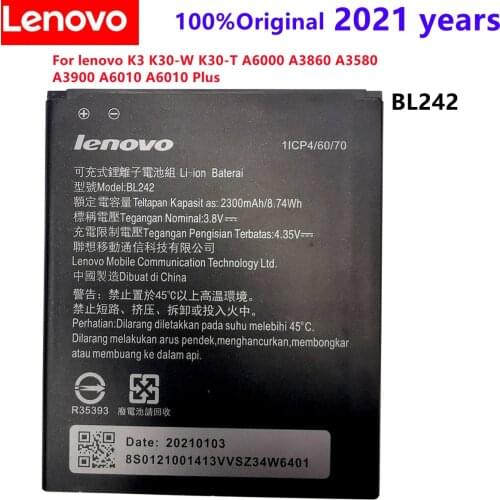 New High Quality Battery BL242 For Lenovo K3 K30-W K30-T A6000 A3860 A3580 A3900 A6010 A6010 Plus Mobile Phone Batteries