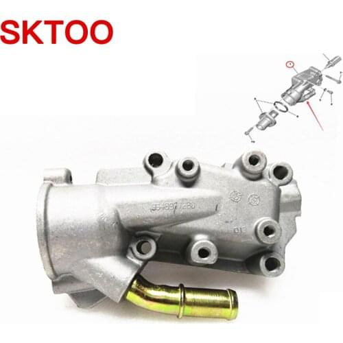 OEM 1336.W3 1336W3 Thermostat Housing Coolant Water Flange for Citroen Peugeot C3 I C4 I 206 307 1.4/1.6.6V Aluminium