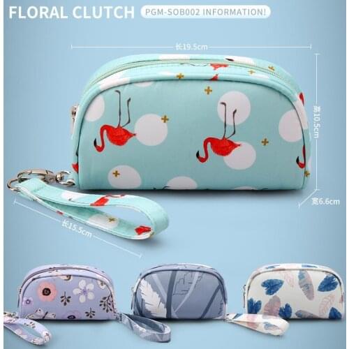 PGM Waterproof Print Golf Handbag Ladies Ultra-light Floral Sweet Bags for Golf Tee/Towel/Ball Golf Cart Bag
