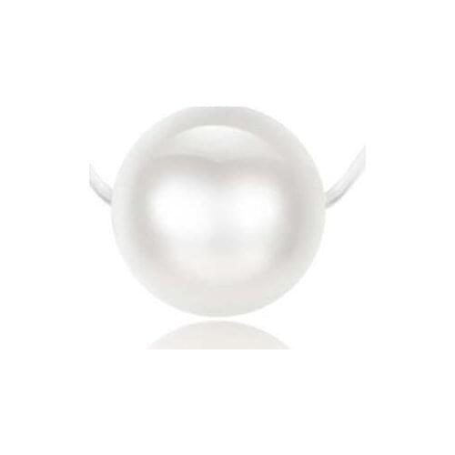 Simple Classic Round White Artificial Pearl Engagement Necklace for Girl Women Ladies Birthday Gift C4