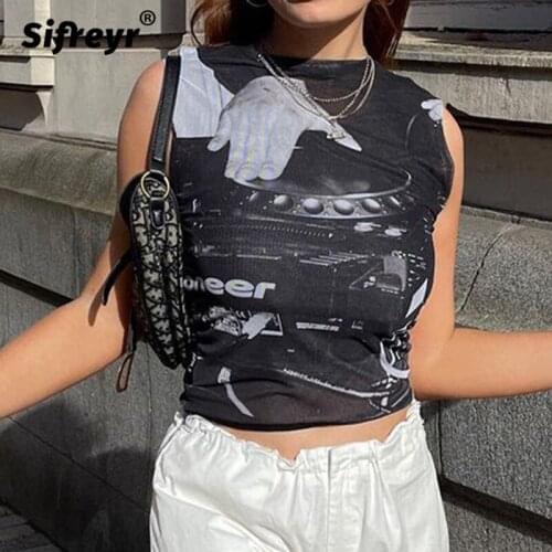 Sifreyr Women's Transparent Tank Tops