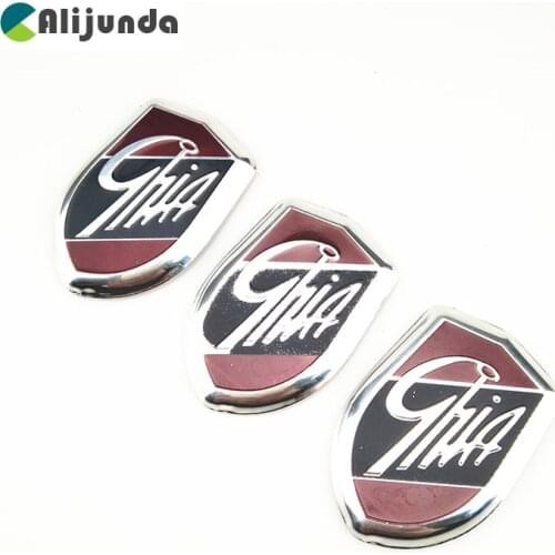 Car Sticker GHIA Emblems Side Shield Logos Marked Removals for Ford Focus Fusion Escort Kuga Ecosport Fiesta Falcon