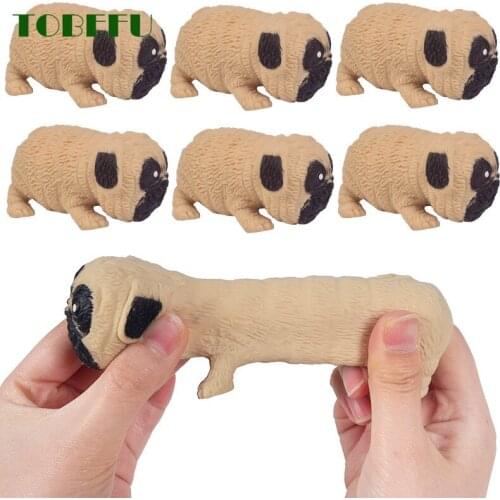 TOBEFU Kids Squish Dogs Anime Fidget Toys Creative Soft Simulation Decompression Toy AntiStress Hand for Children Christmas Gift