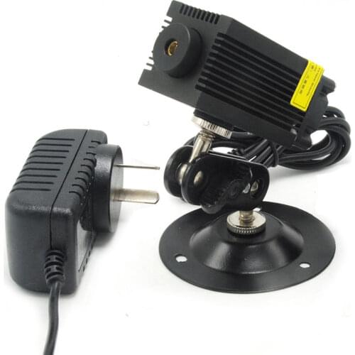 Dot Green Diode Laser Locator Module 532nm 100mw LED Lighting Room Escape Lights w 12V 1A Adapter & Holder