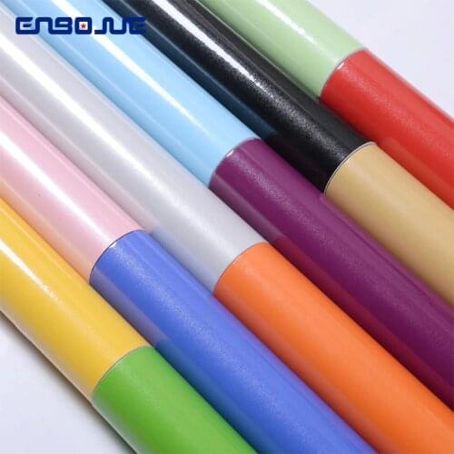 0.4x3M Kitchen Cabinets Refurbished Sticker Self Adhesive Solid Color Wallpapers Furniture Refrigerator Waterproof Wall Stickers